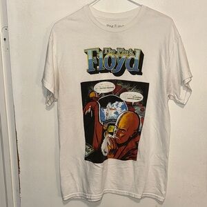 Pink Floyd White Comic Graphic Tee